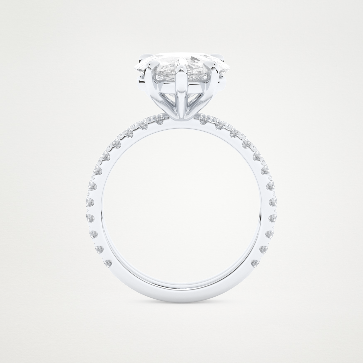 5 CT Moissanite Pear Engagement Ring – Inspired by Sophie Turner 6
