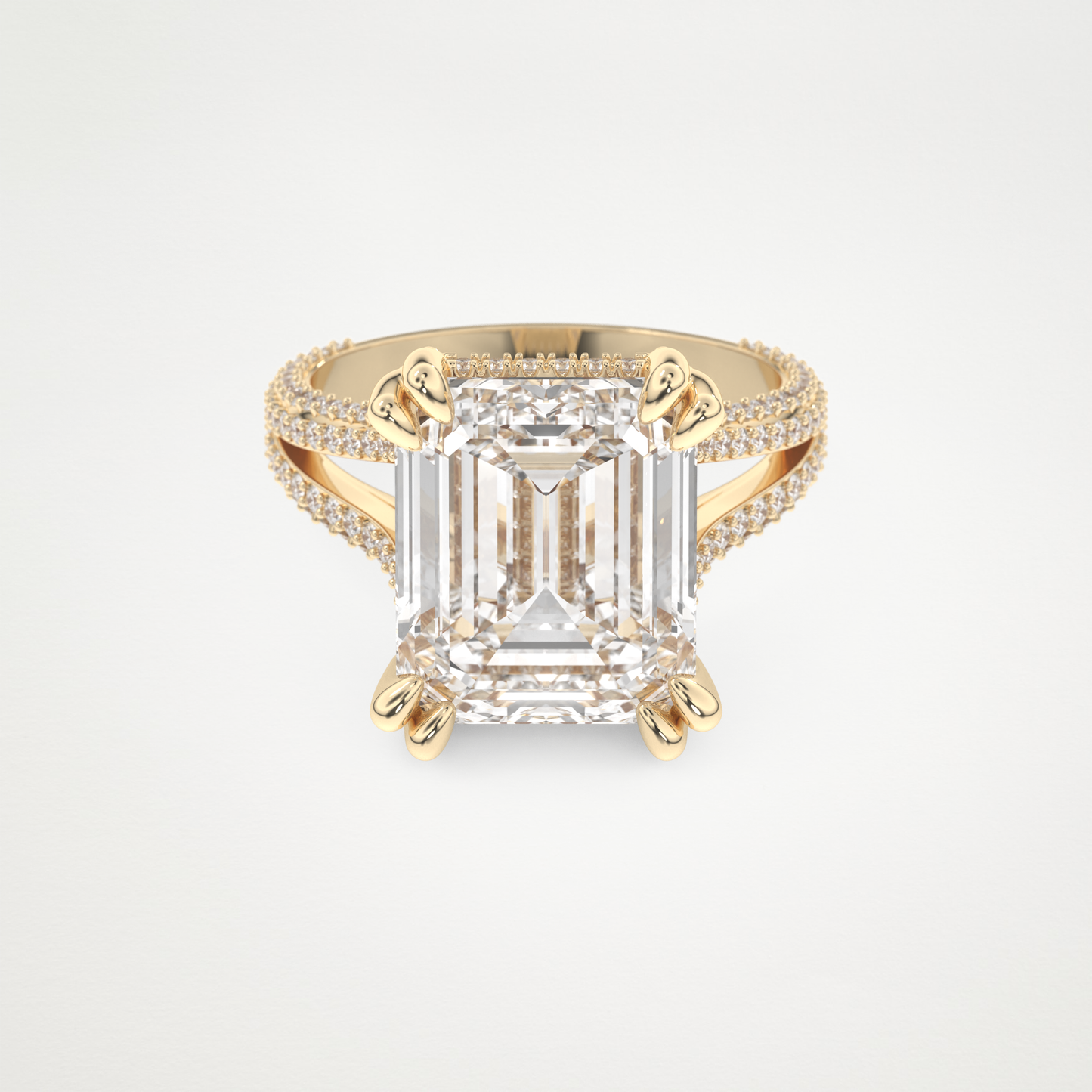7 CT Moissanite Emerald Engagement Ring – Inspired by Beyoncé 7