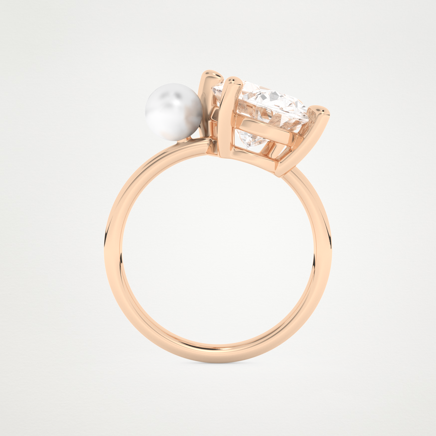 4 CT Moissanite Oval & Pearl Engagement Ring – Inspired by Ariana Grande 17