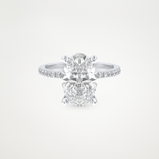 4 CT Moissanite Oval Engagement Ring – Inspired by Blake Lively 1