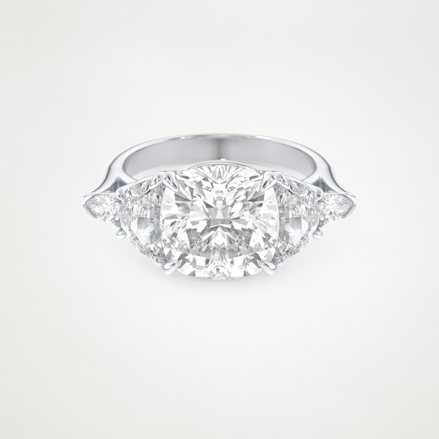 4.25 CT Moissanite Cushion Engagement Ring – Inspired by Ciara 1