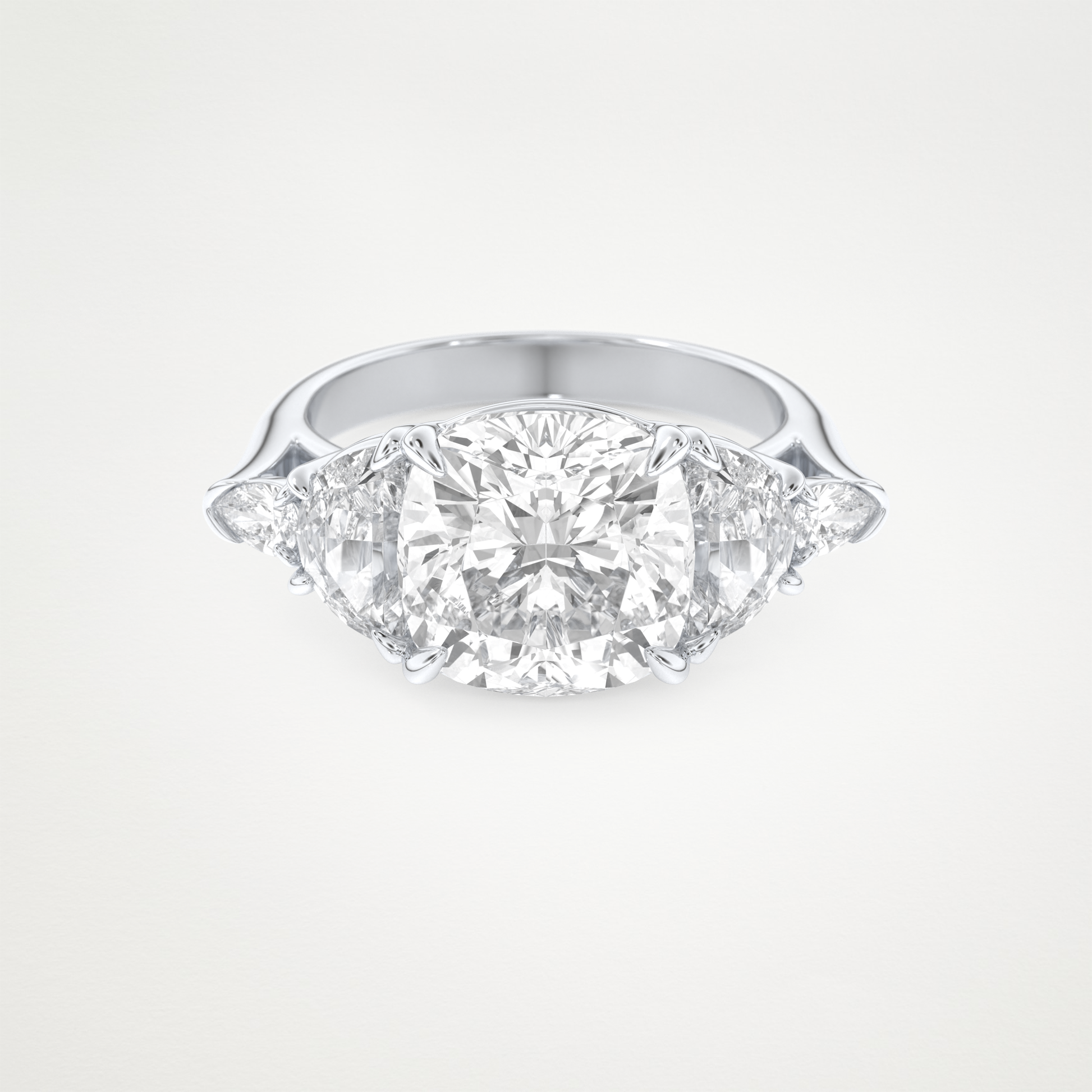 4.25 CT Moissanite Cushion Engagement Ring – Inspired by Ciara 1