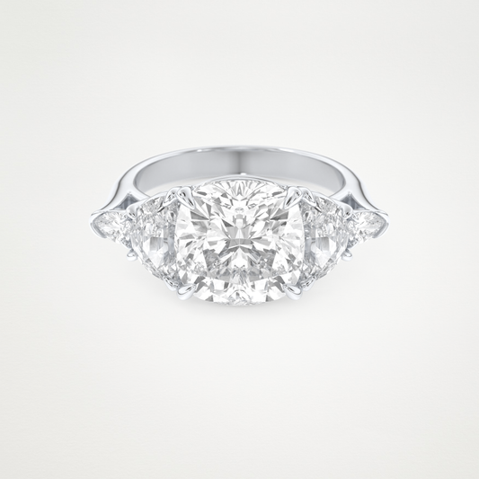 4.25 CT Moissanite Cushion Engagement Ring – Inspired by Ciara 1