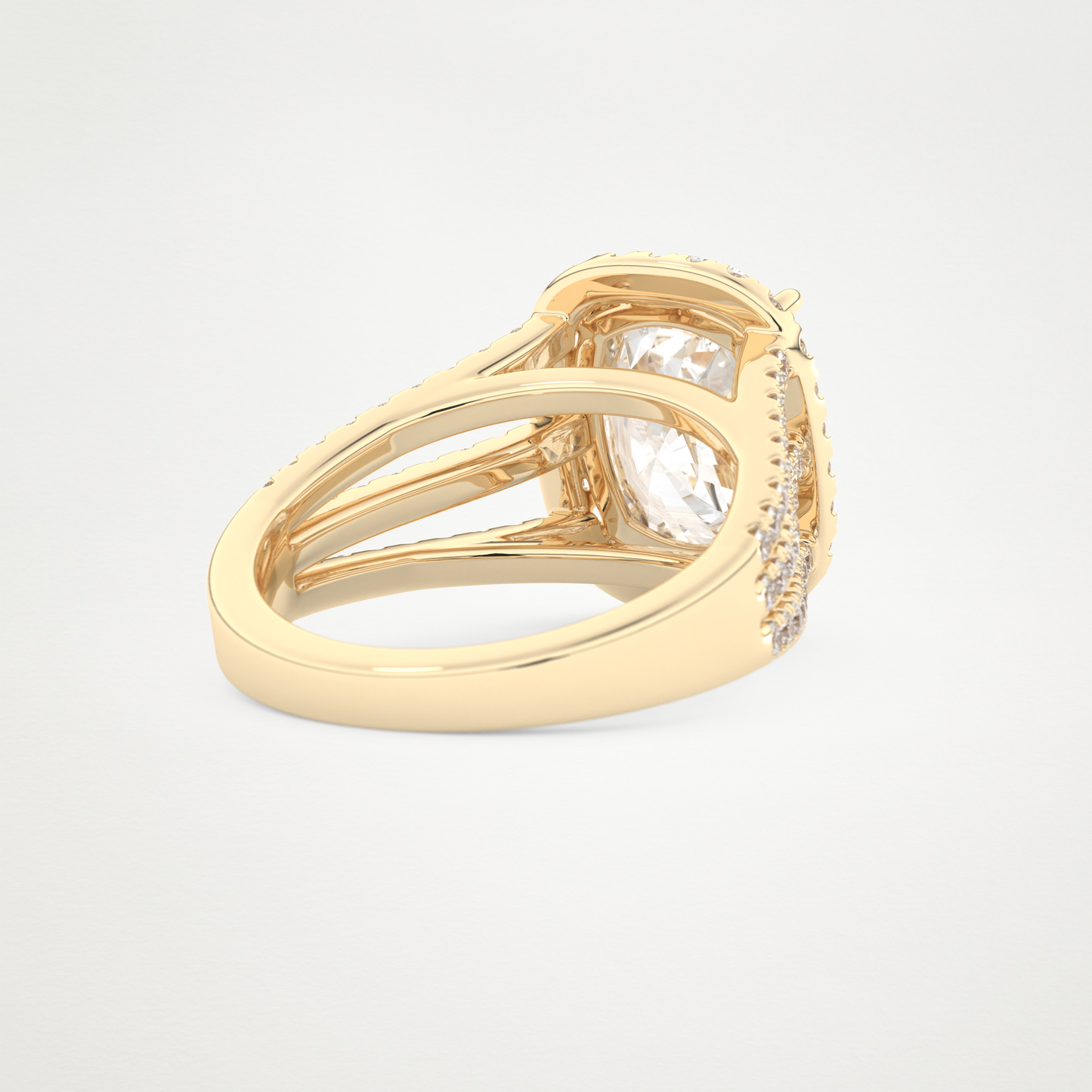3.70 CT Moissanite Cushion Engagement Ring – Inspired by Gabbriette Bechtel 9