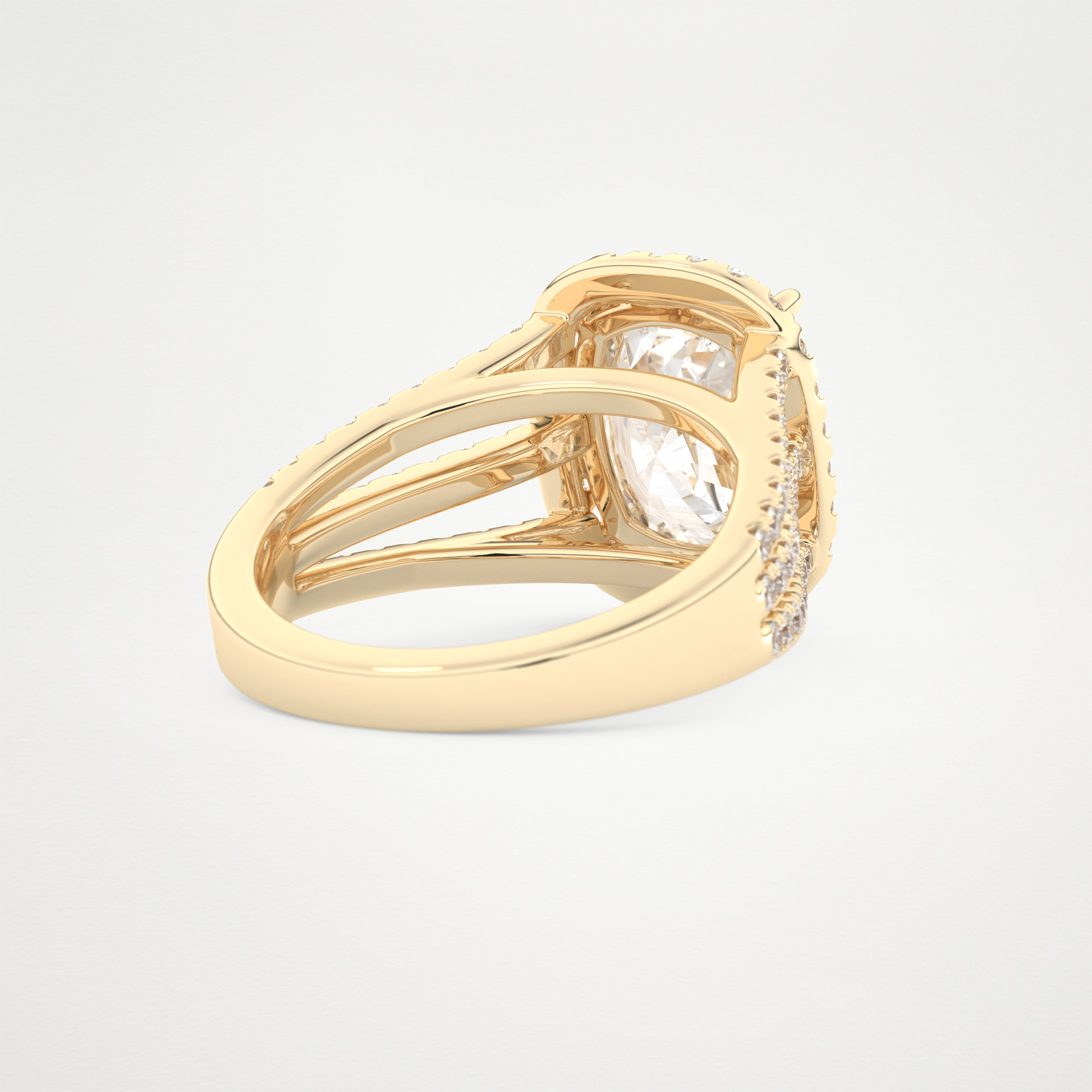 3.70 CT Moissanite Cushion Engagement Ring – Inspired by Gabbriette Bechtel 9