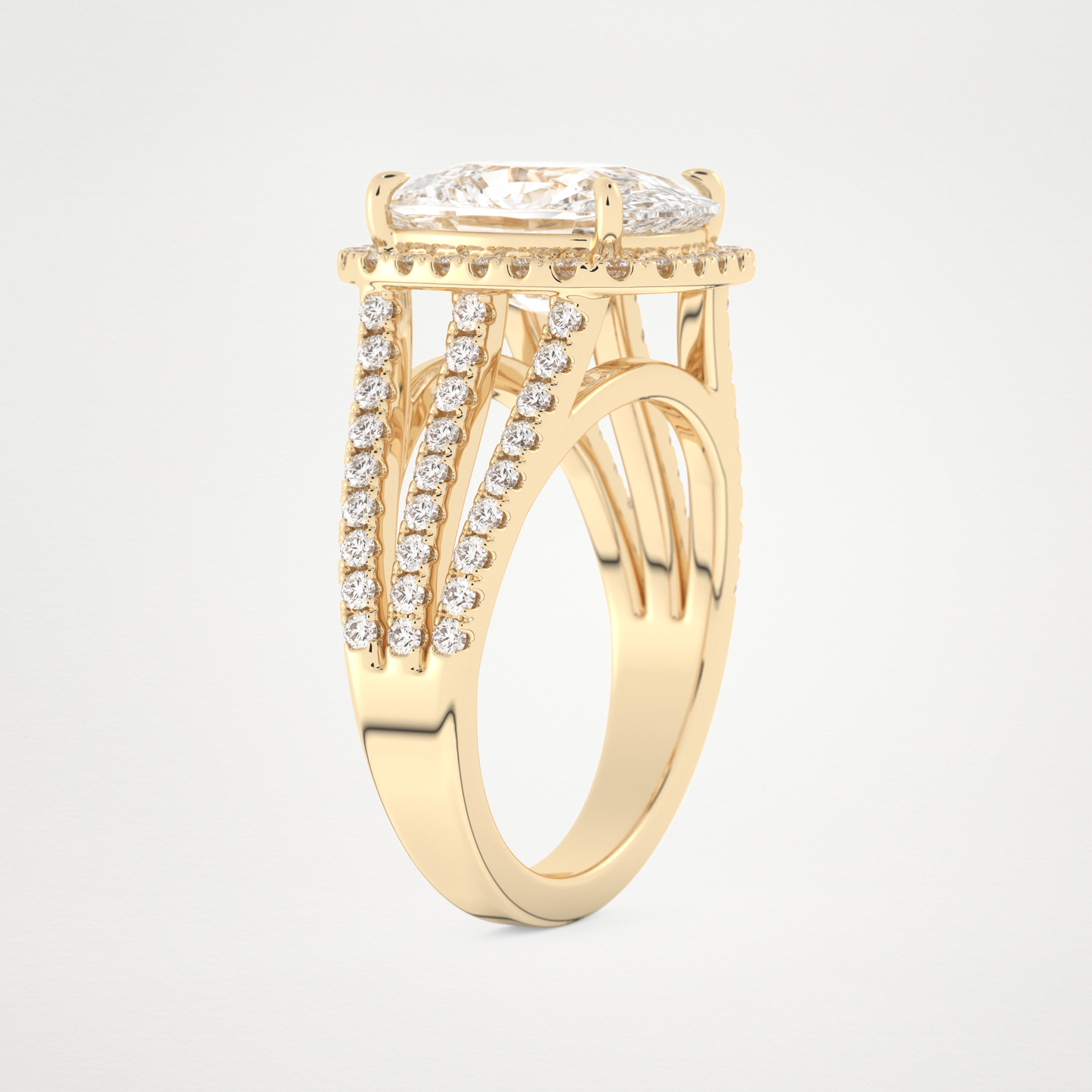 3.70 CT Moissanite Cushion Engagement Ring – Inspired by Gabbriette Bechtel 10