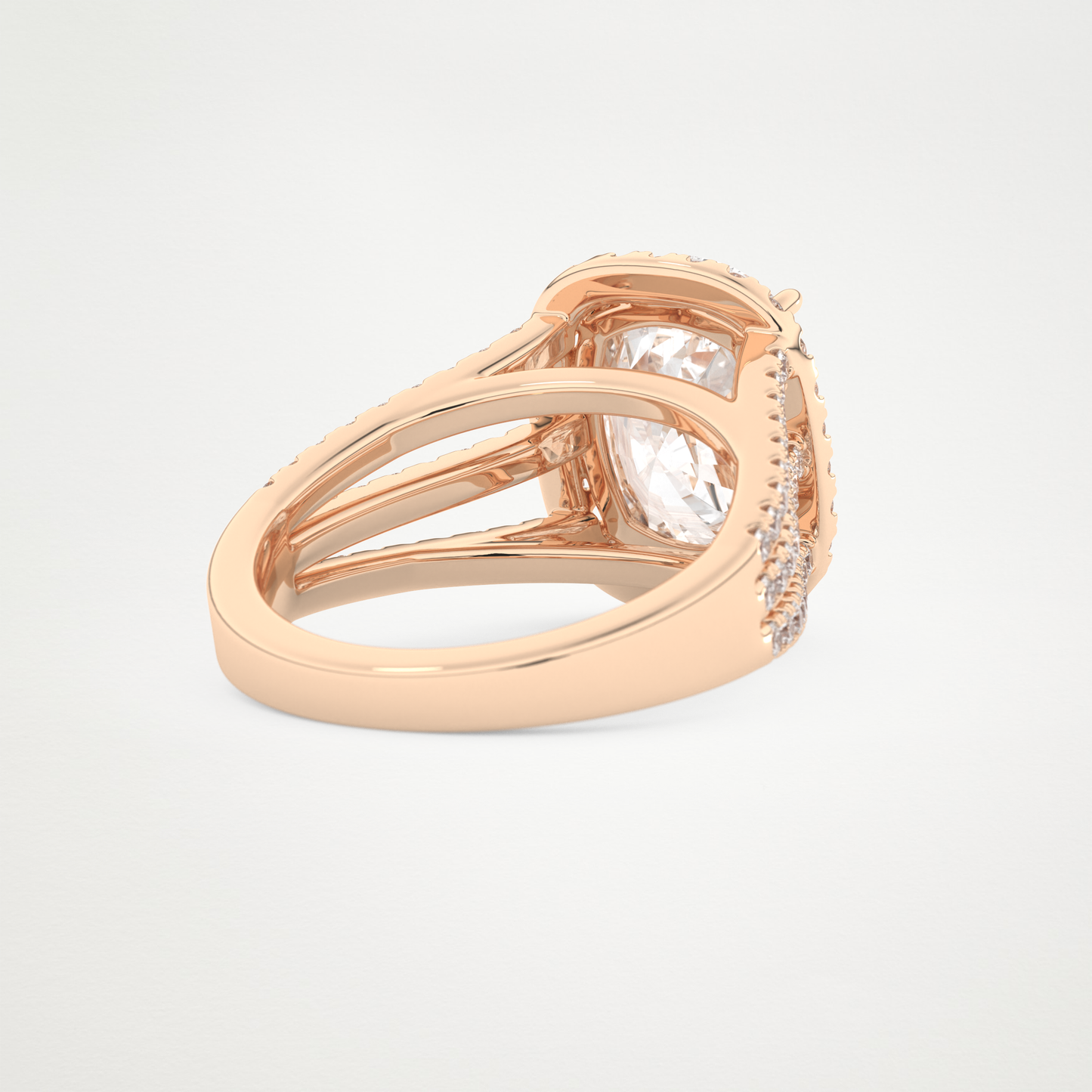 3.70 CT Moissanite Cushion Engagement Ring – Inspired by Gabbriette Bechtel 15