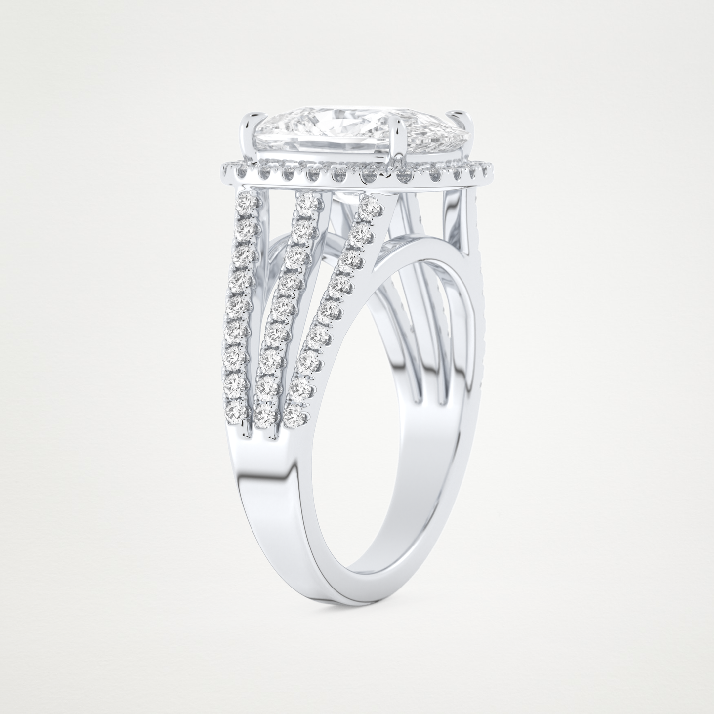 3.70 CT Moissanite Cushion Engagement Ring – Inspired by Gabbriette Bechtel 4