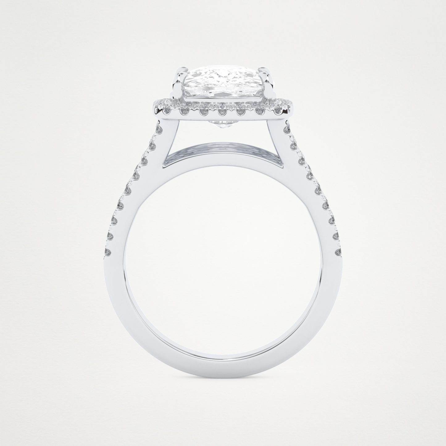 3.70 CT Moissanite Cushion Engagement Ring – Inspired by Gabbriette Bechtel 5