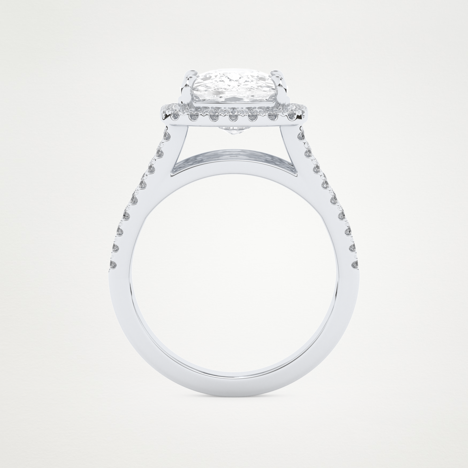 3.70 CT Moissanite Cushion Engagement Ring – Inspired by Gabbriette Bechtel 5