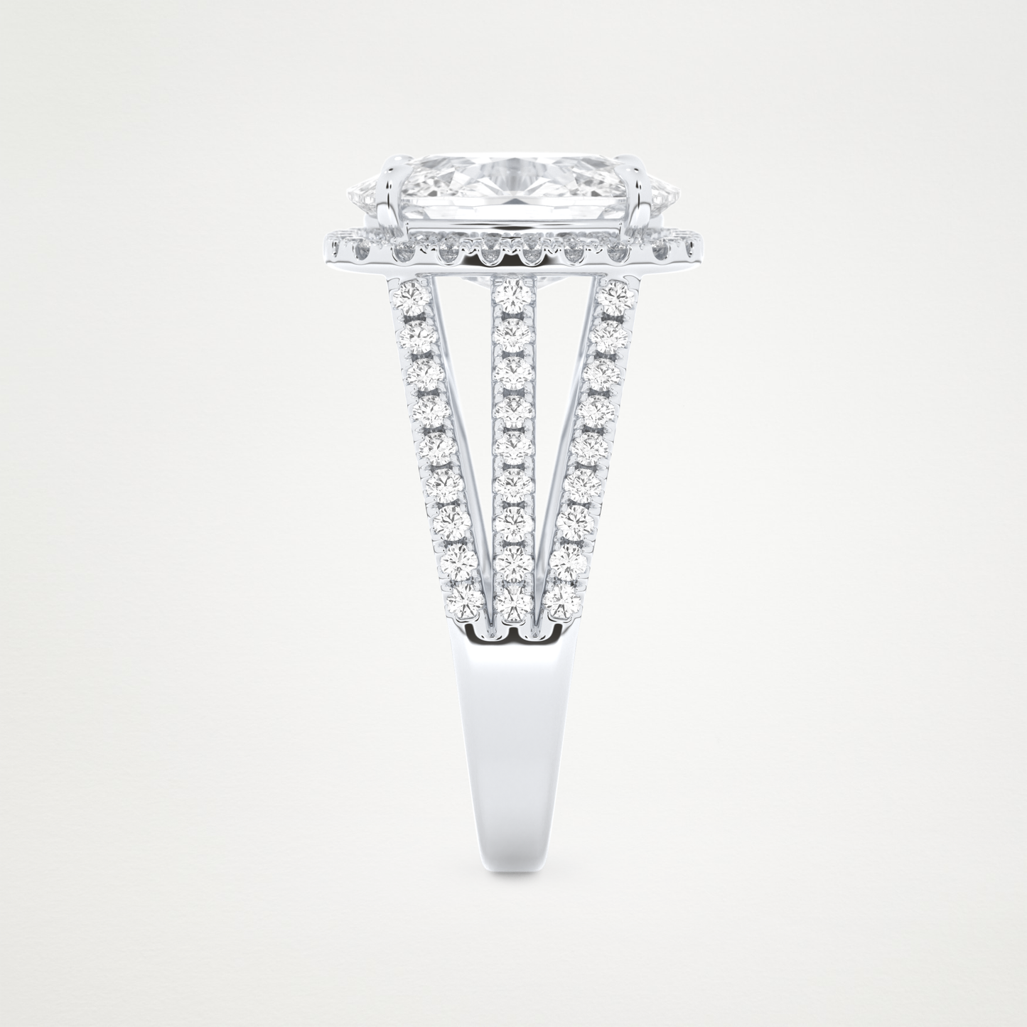 3.70 CT Moissanite Cushion Engagement Ring – Inspired by Gabbriette Bechtel 6