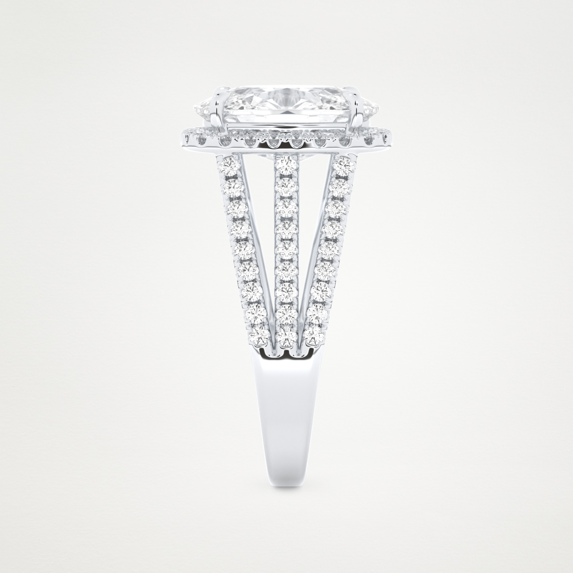 3.70 CT Moissanite Cushion Engagement Ring – Inspired by Gabbriette Bechtel 6