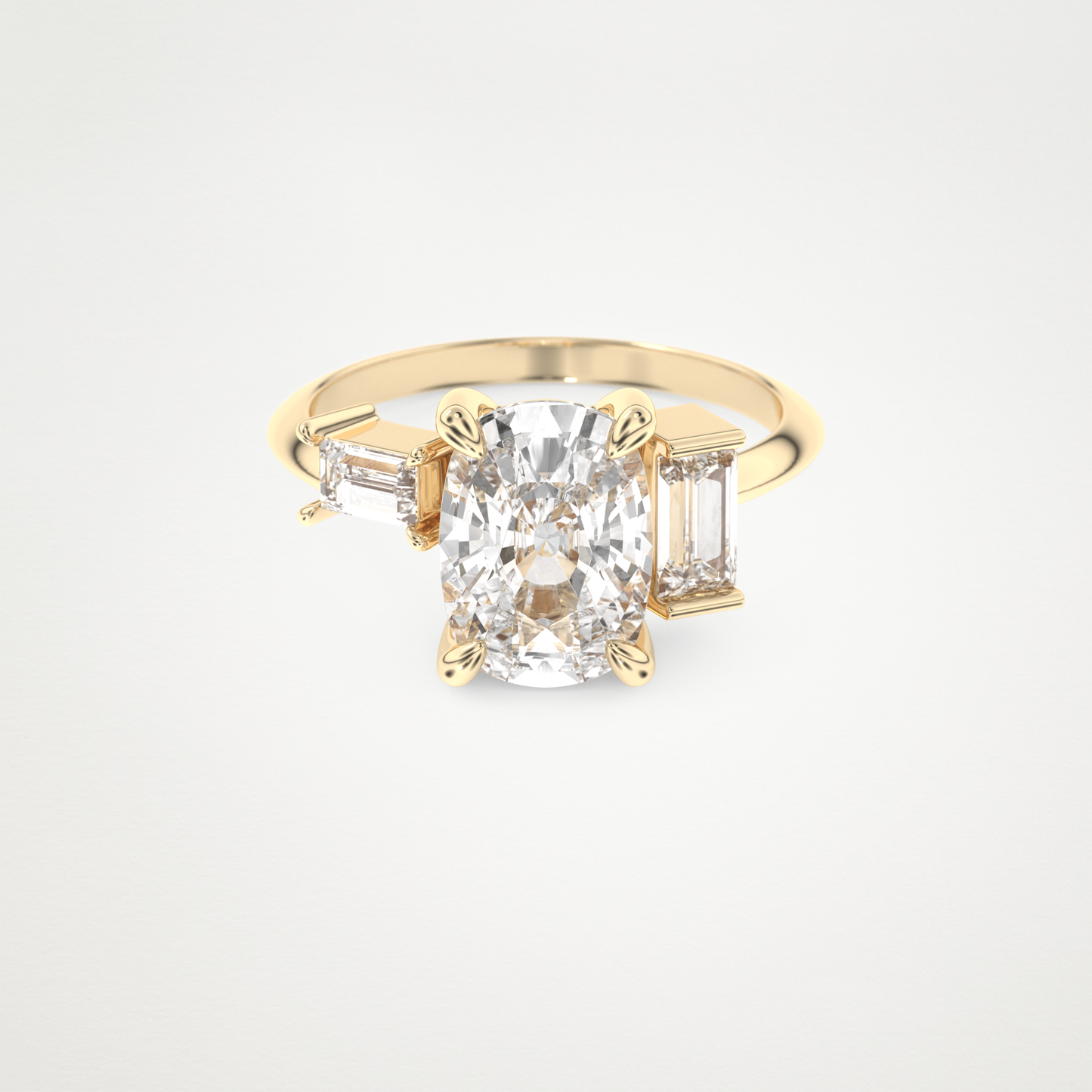2 CT Moissanite Cushion Engagement Ring – Inspired by Kaley Cuoco 7