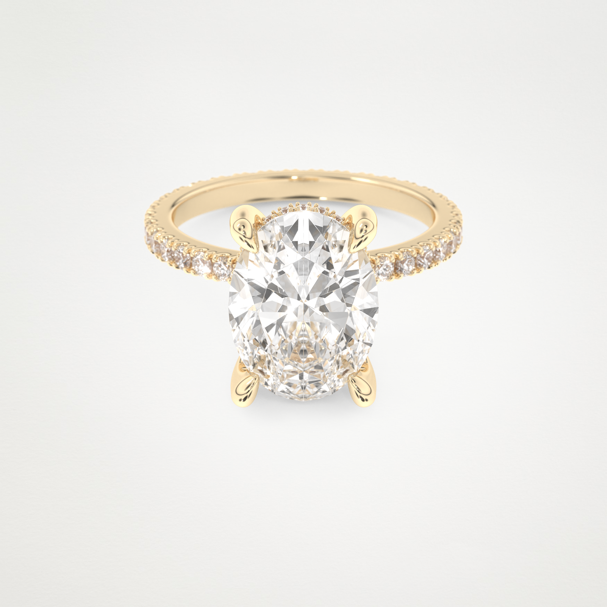 4.30 CT Moissanite Oval Ring – Inspired by Kourtney Kardashian 7