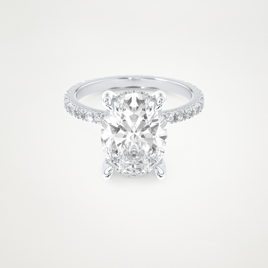 4.30 CT Moissanite Oval Ring – Inspired by Kourtney Kardashian 1
