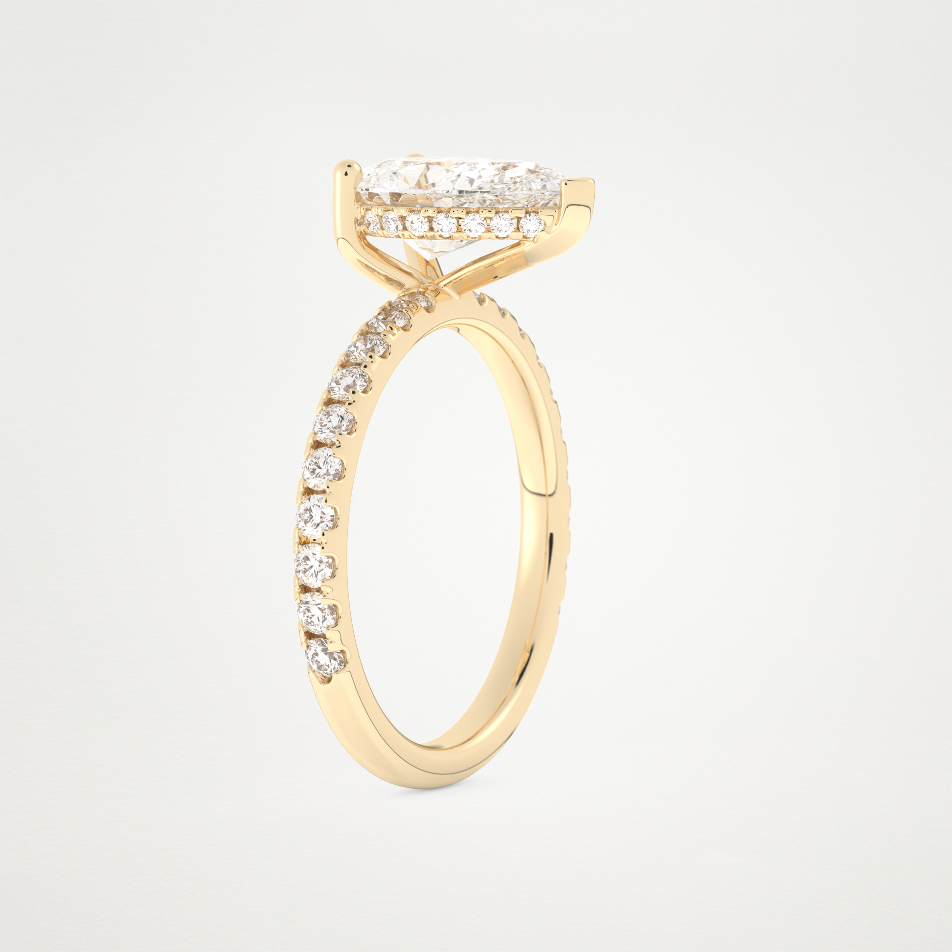 3 CT Moissanite Pear Ring – Inspired by Margot Robbie 10