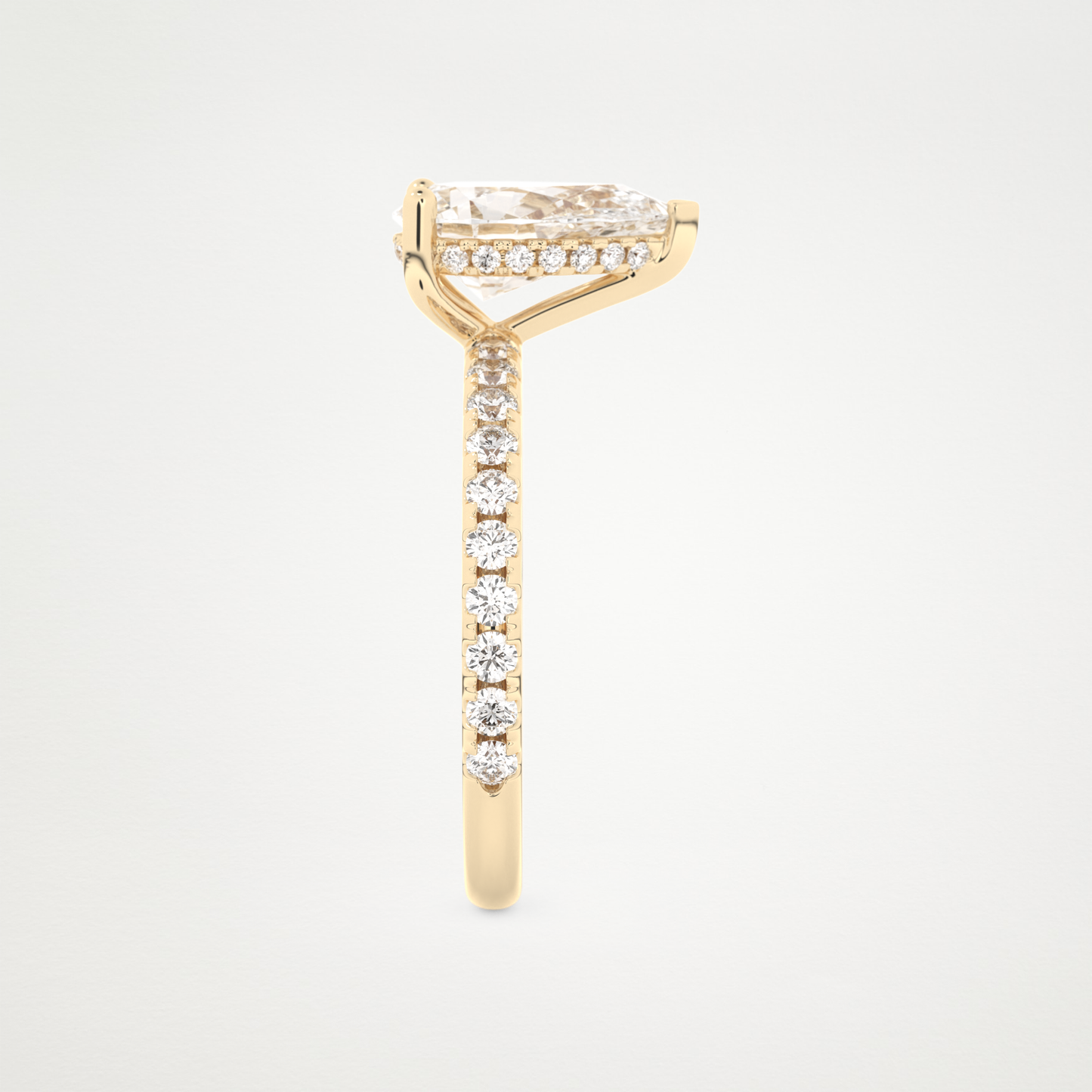 3 CT Moissanite Pear Ring – Inspired by Margot Robbie 12