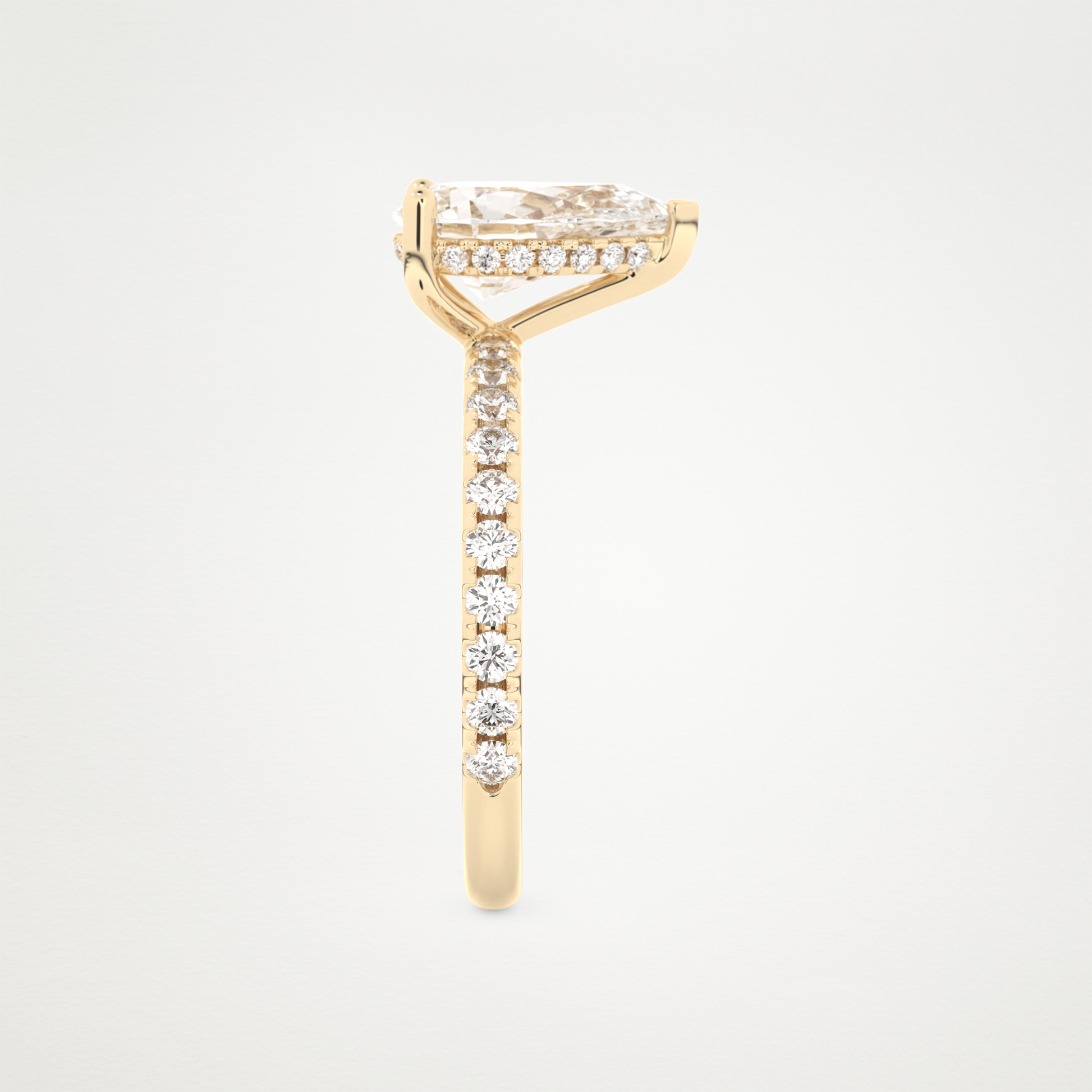 3 CT Moissanite Pear Ring – Inspired by Margot Robbie 12