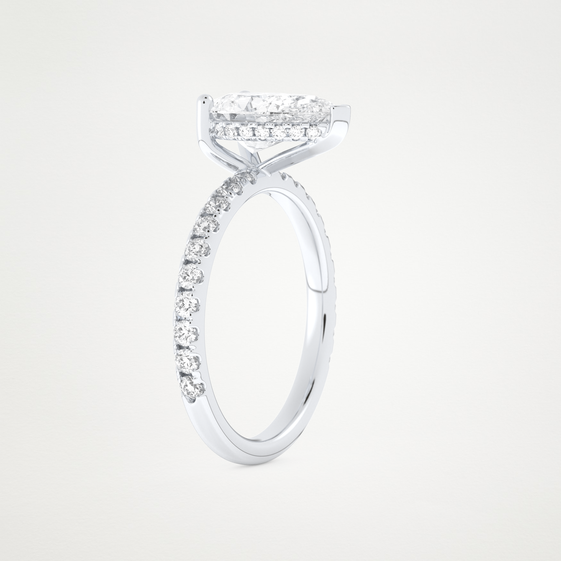 3 CT Moissanite Pear Ring – Inspired by Margot Robbie 4