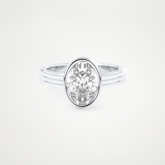 2.20 CT Moissanite Oval Ring – Inspired by Phoebe Dynevor 1