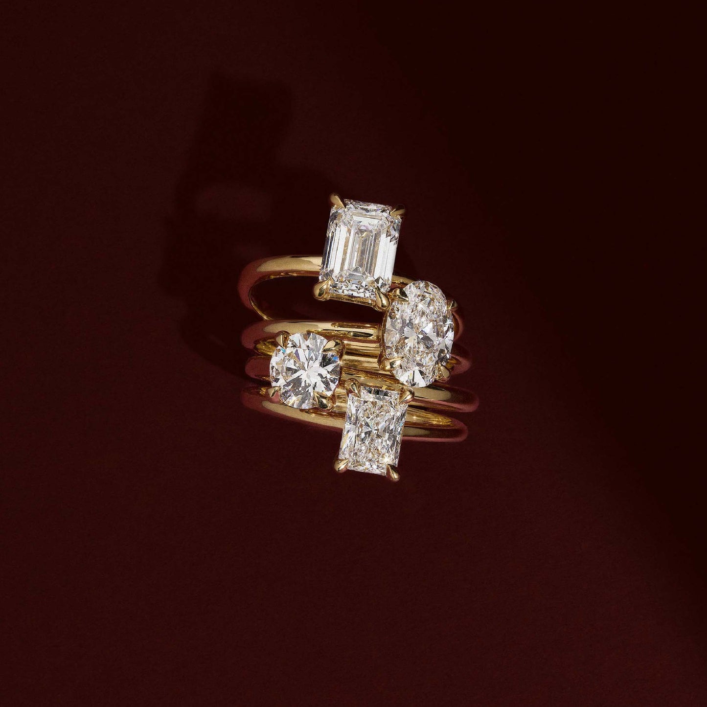 Stunning 1.0-2.0 CT Round Moissanite Engagement Ring with Solitaire Design