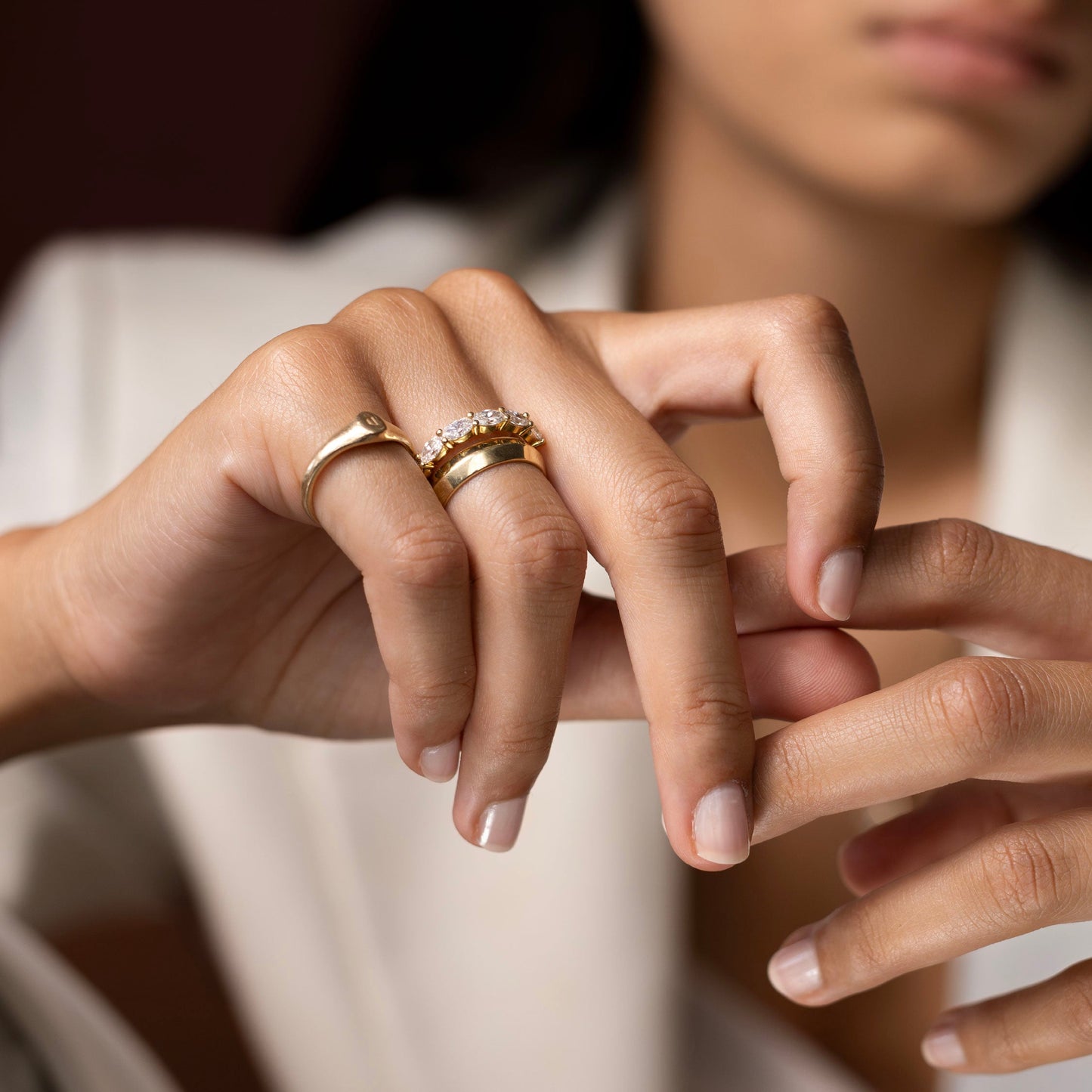 Stunning Knife Edge Wedding Bands