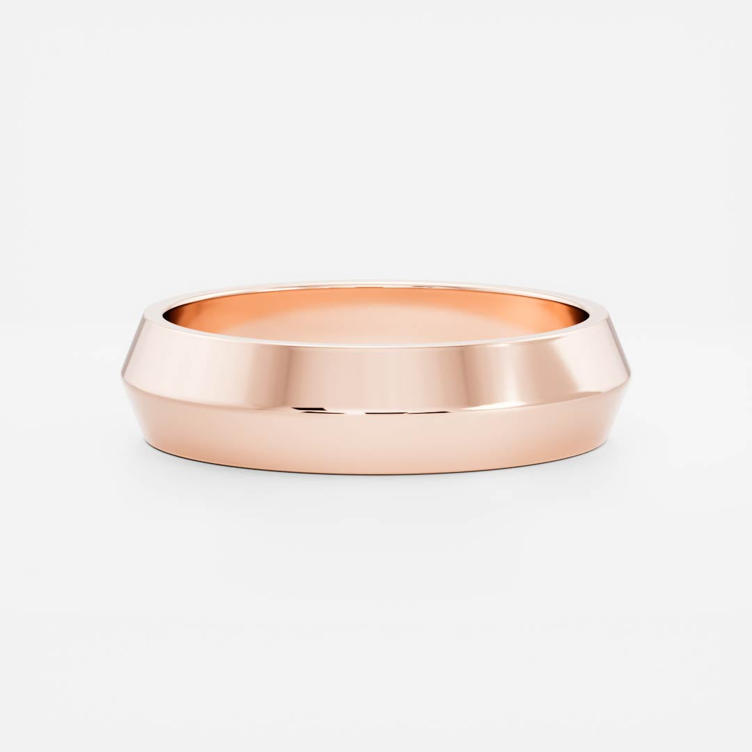 Stunning Knife Edge Wedding Bands