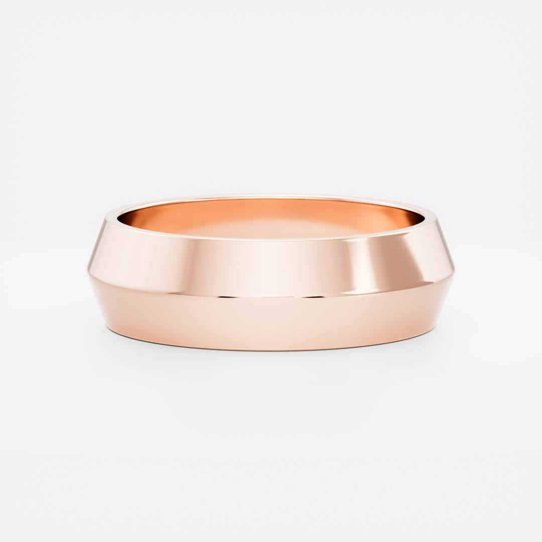 Stunning Knife Edge Wedding Bands