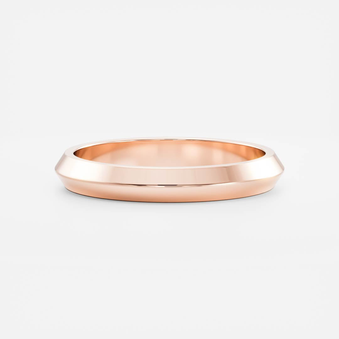 Stunning Knife Edge Wedding Bands