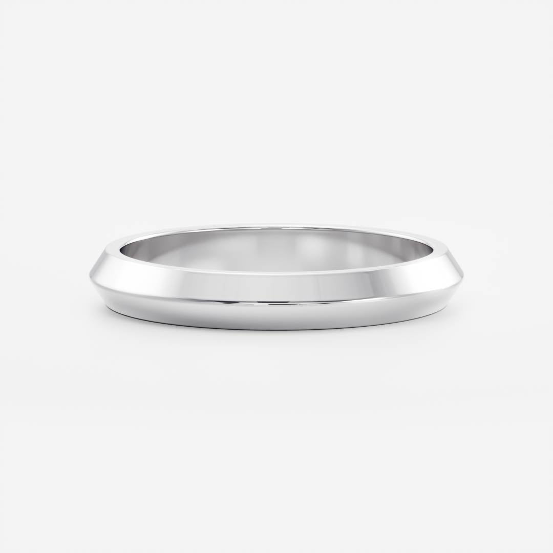 Stunning Knife Edge Wedding Bands