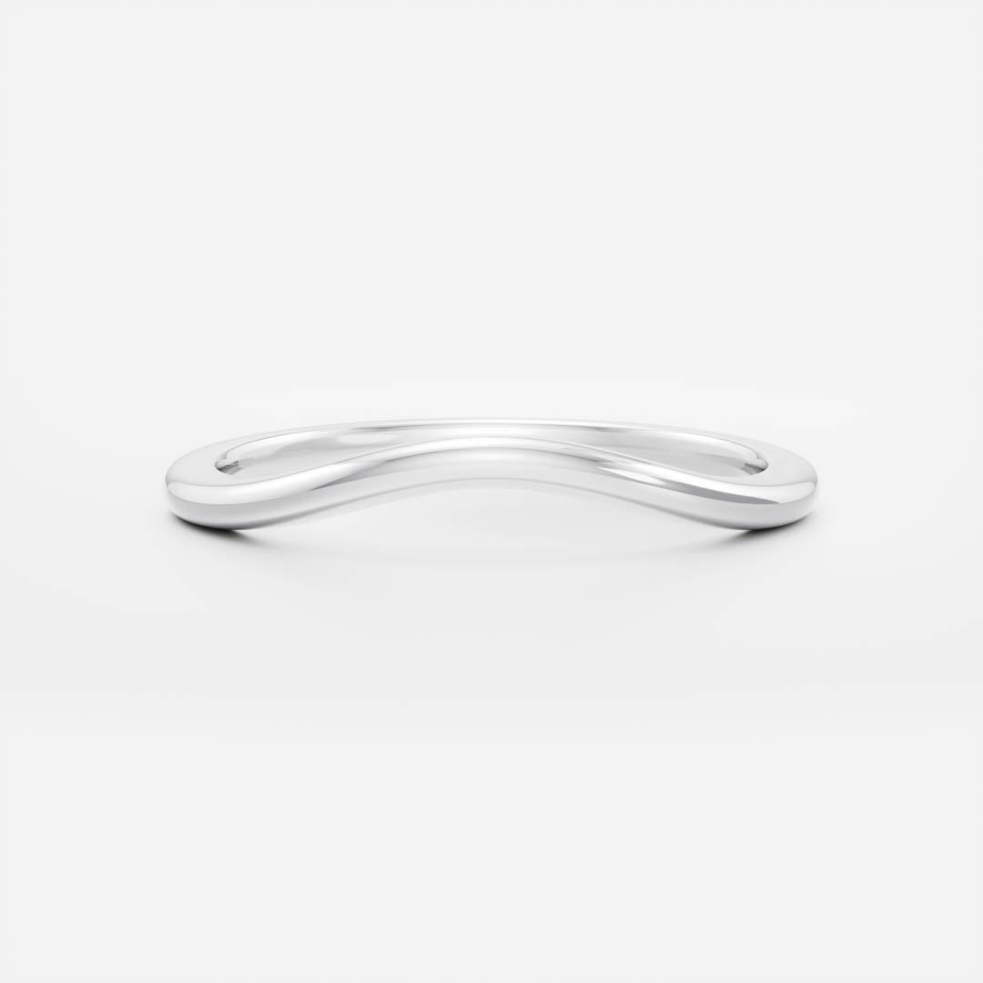 Stunning Plain Curved Wedding Bands
