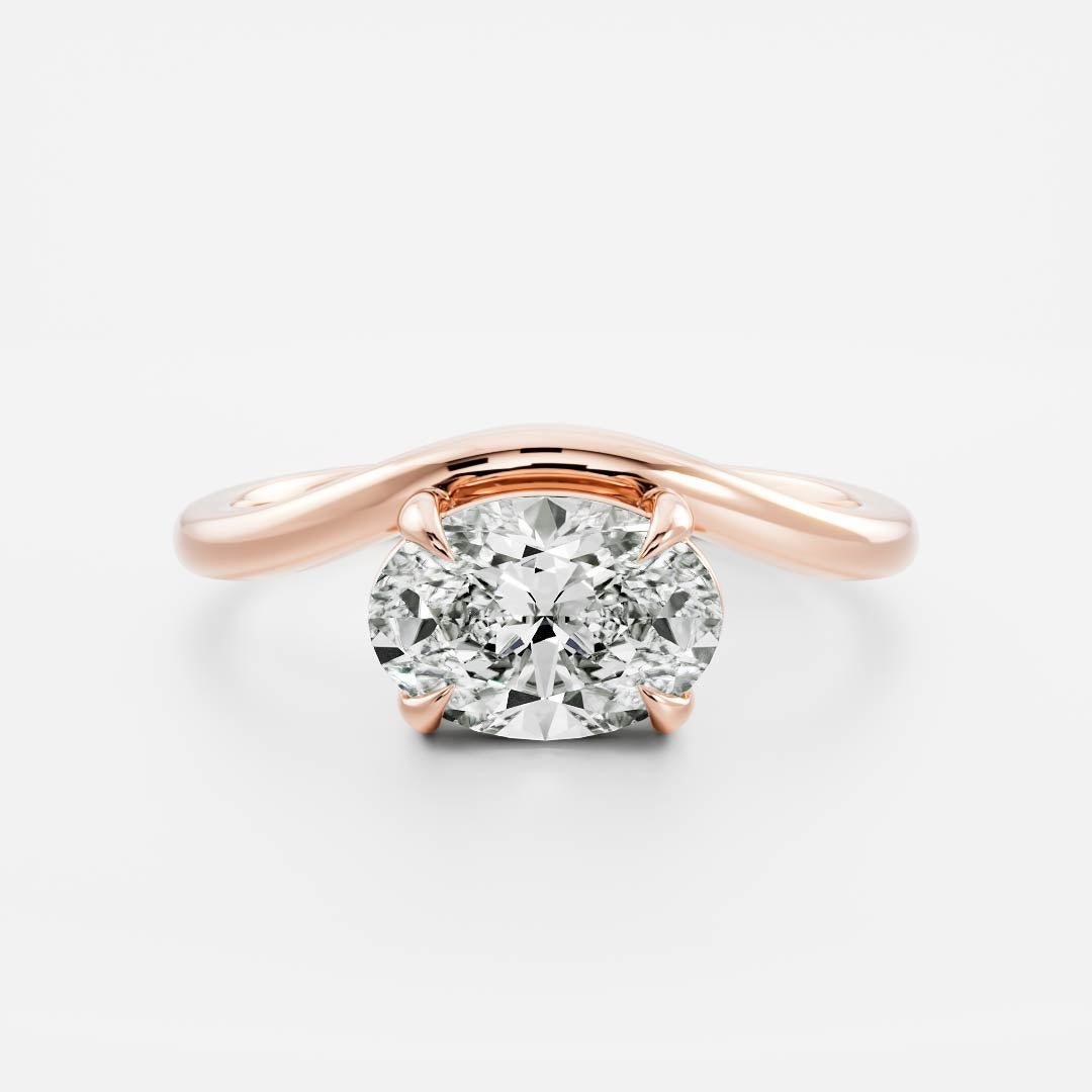 Stunning 1.5-2.5 CT Oval Moissanite Engagement Ring with Solitaire Design