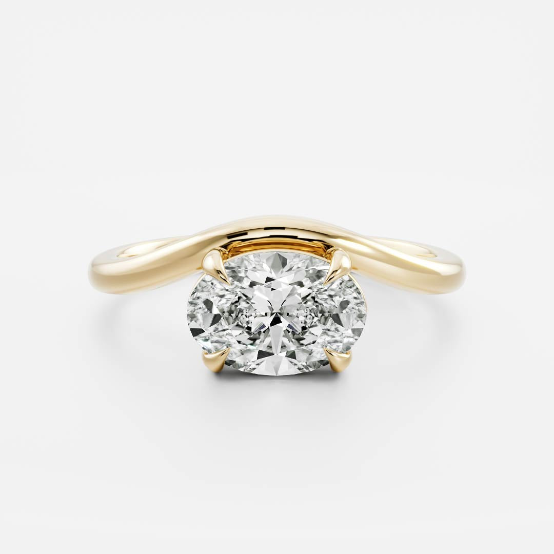 Stunning 1.5-2.5 CT Oval Moissanite Engagement Ring with Solitaire Design