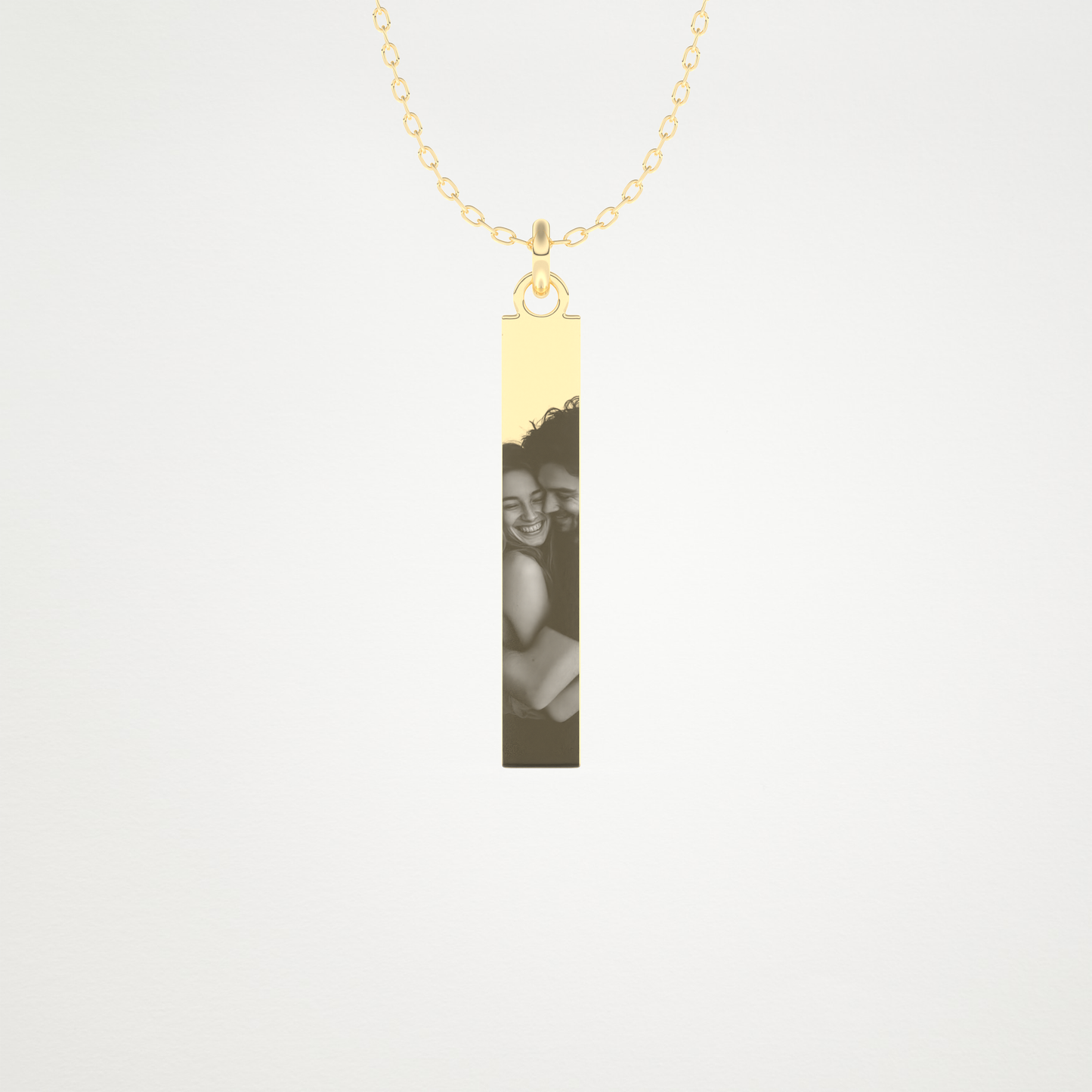 Custom Photo Printed Pendant Necklace – 14K/18K Gold & 925 Silver 6