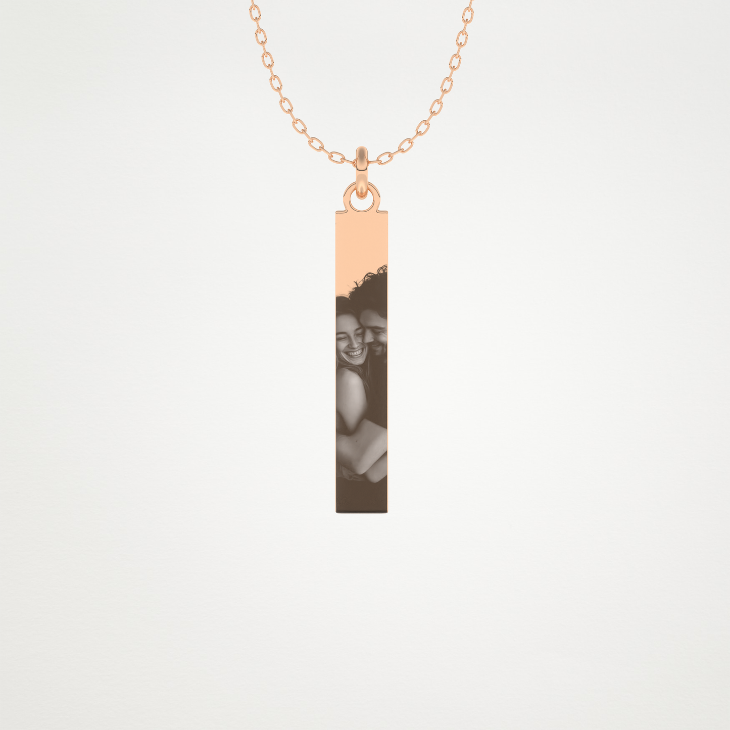 Custom Photo Printed Pendant Necklace – 14K/18K Gold & 925 Silver 11