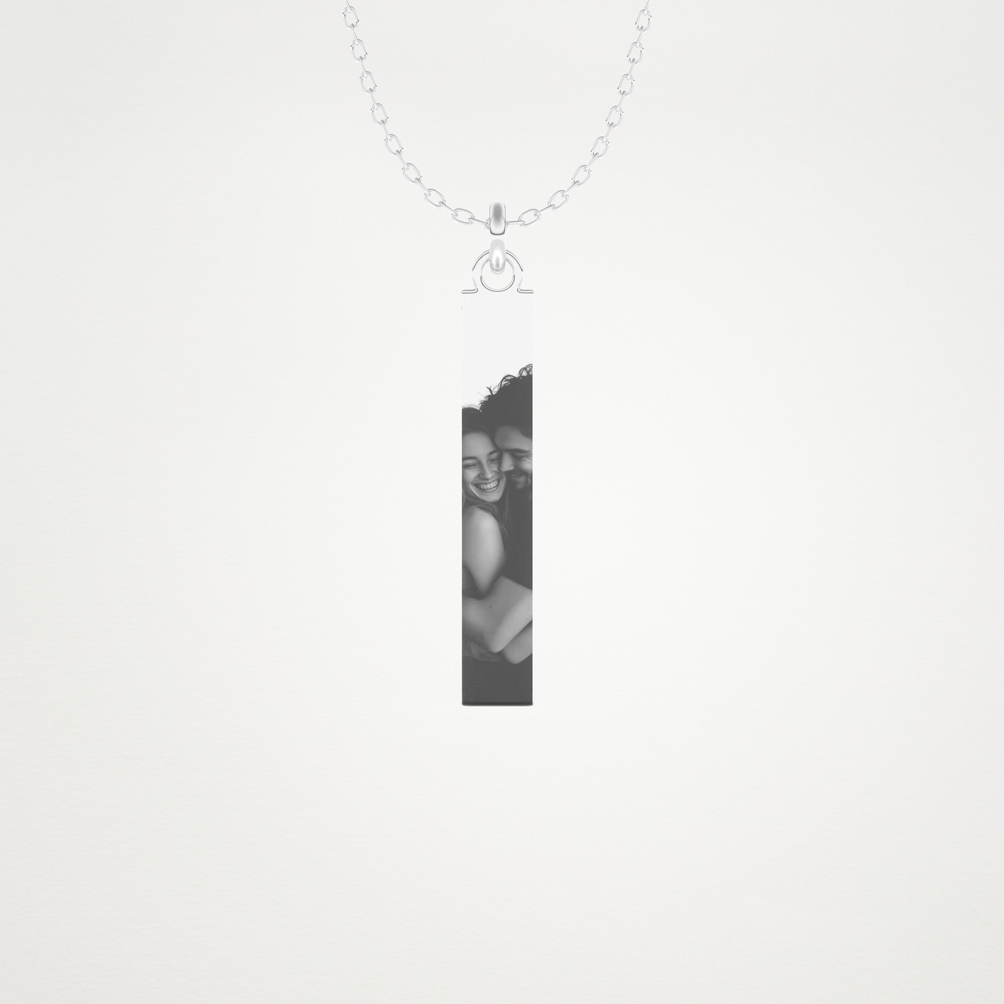 Custom Photo Printed Pendant Necklace – 14K/18K Gold & 925 Silver 1