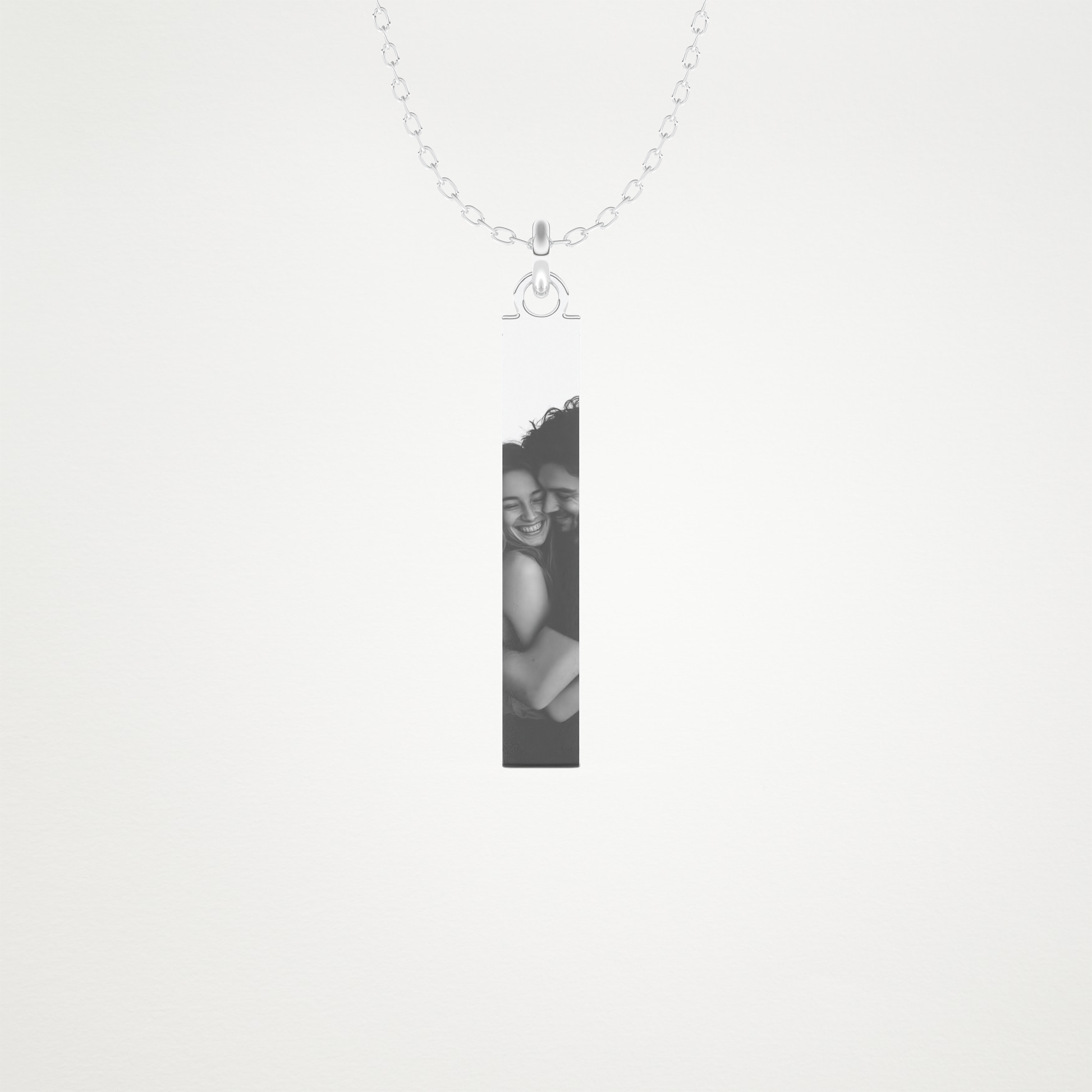 Custom Photo Printed Pendant Necklace – 14K/18K Gold & 925 Silver 1