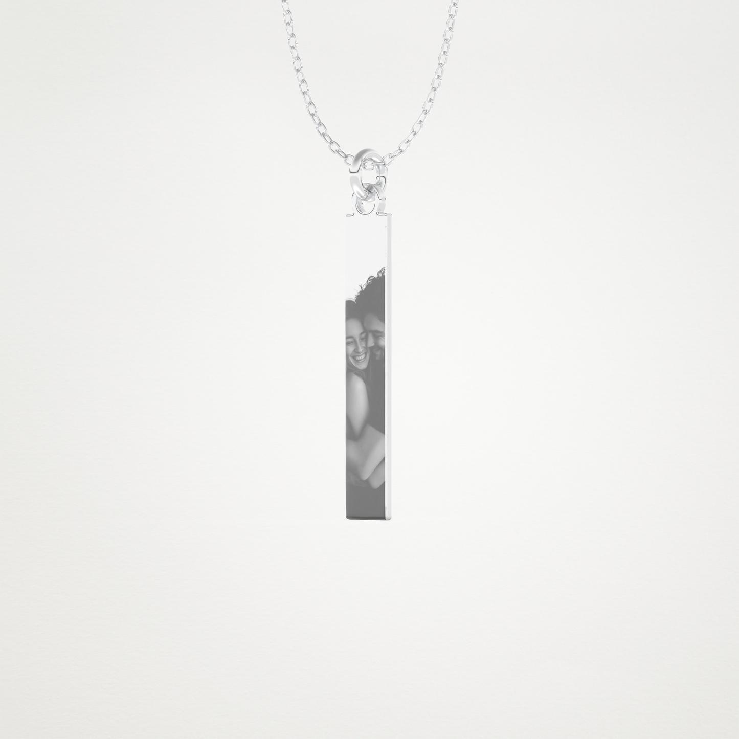 Custom Photo Printed Pendant Necklace – 14K/18K Gold & 925 Silver 2