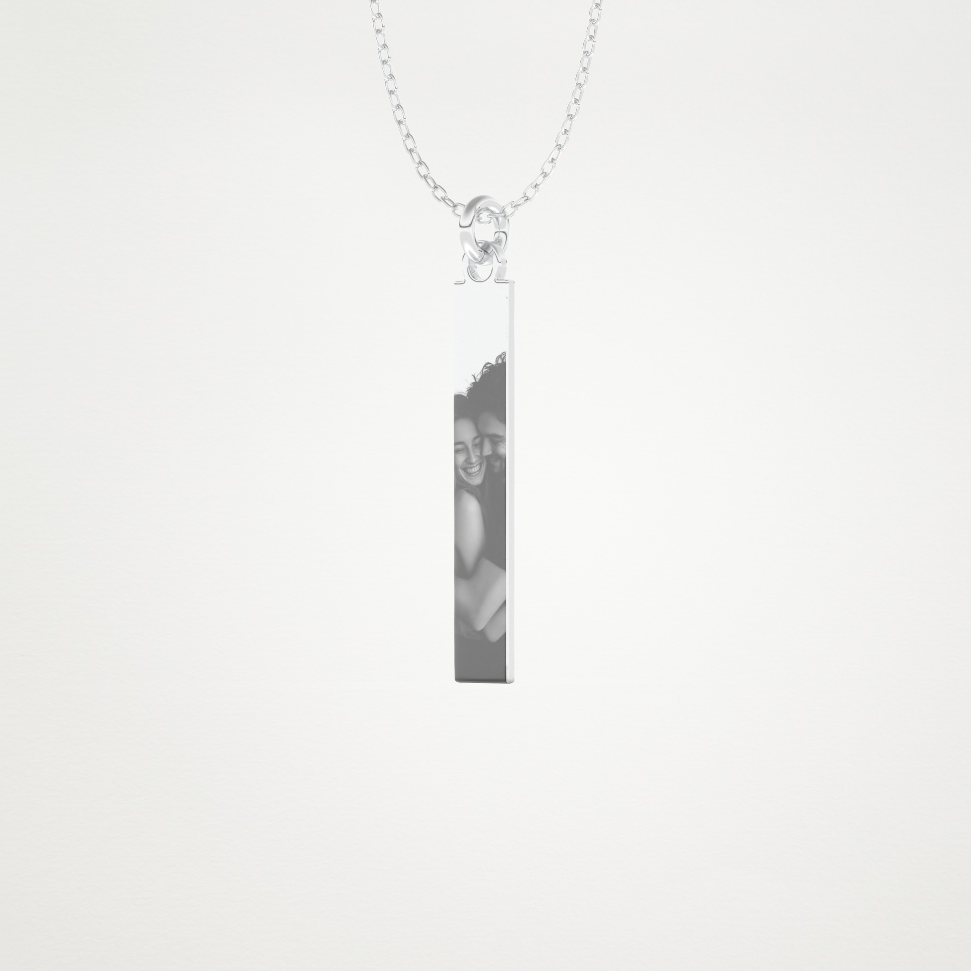 Custom Photo Printed Pendant Necklace – 14K/18K Gold & 925 Silver 2