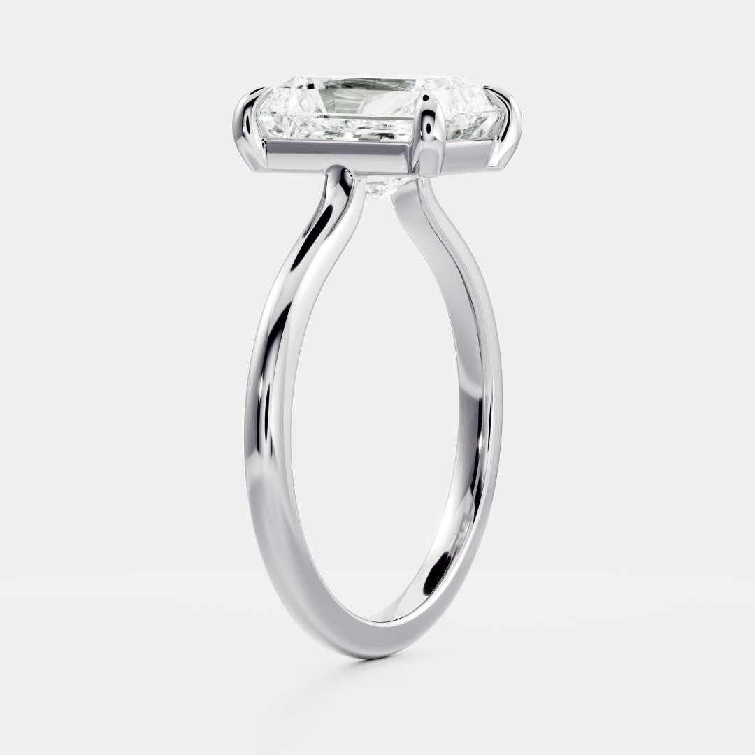 Stunning 2.0-3.0 CT Radiant Moissanite Engagement Ring with Solitaire Design