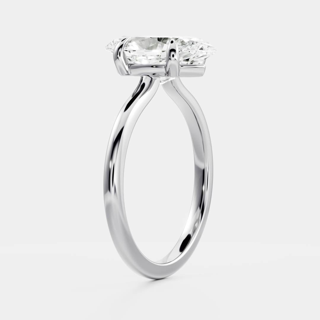 Stunning 1.5-2.5 CT Marquise Moissanite Engagement Ring with Solitaire Design