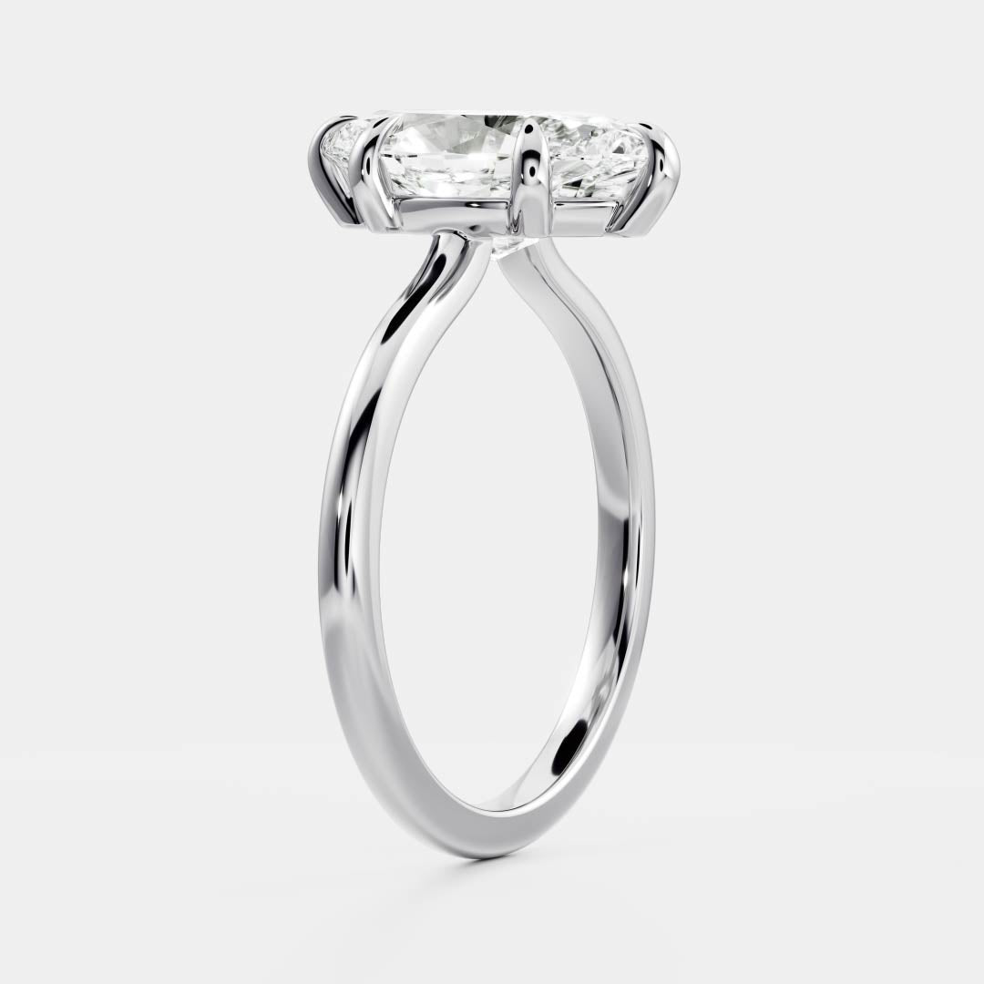 Stunning 1.5-2.5 CT Marquise Moissanite Engagement Ring with Solitaire Design