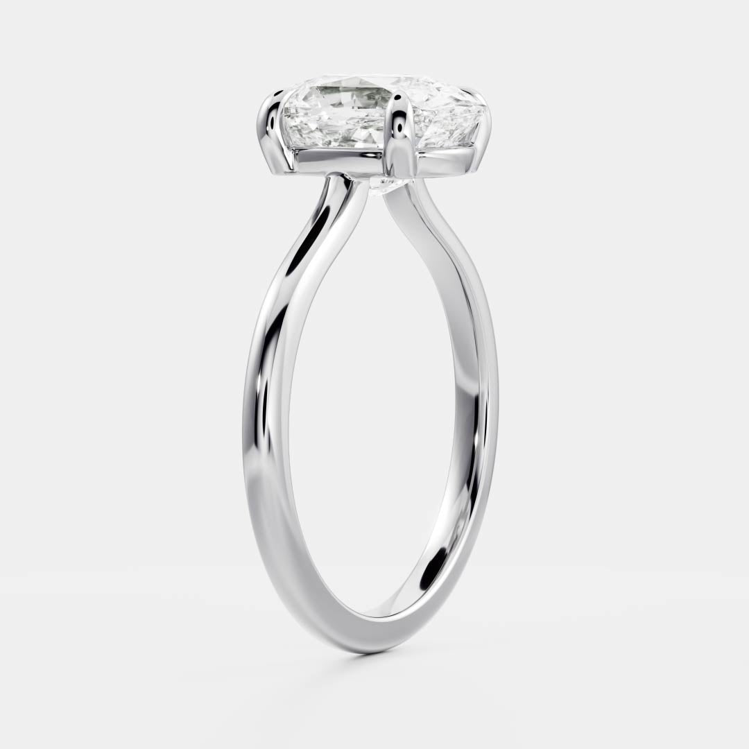 Stunning 1.5-2.5 CT Elongated Cushion Moissanite Engagement Ring with Solitaire Design