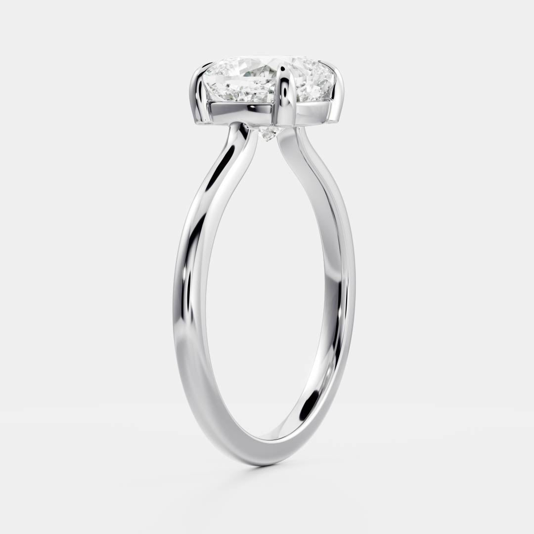 Stunning 1.0-2.0 CT Cushion Moissanite Engagement Ring with Solitaire Design