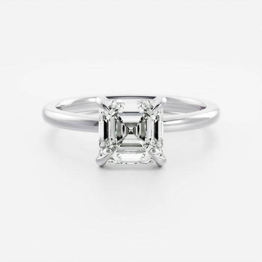 Marquise Cut Cluster Styled Lab Grown Diamond Engagement Ring