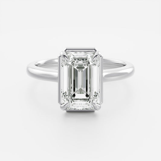 Marquise Cut Cluster Styled Lab Grown Diamond Engagement Ring