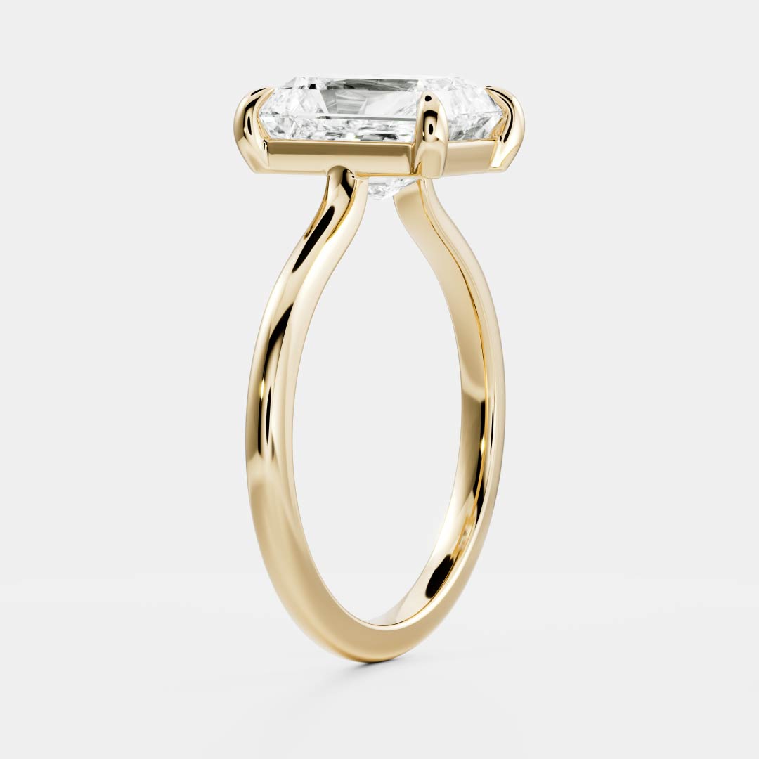 Stunning 2.0-3.0 CT Radiant Moissanite Engagement Ring with Solitaire Design