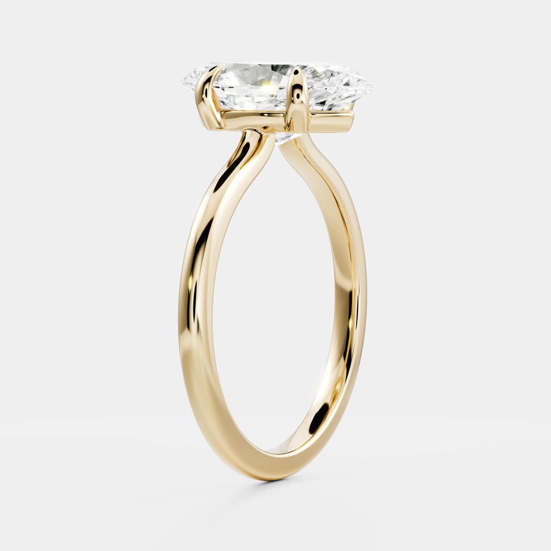 Stunning 1.5-2.5 CT Marquise Moissanite Engagement Ring with Solitaire Design