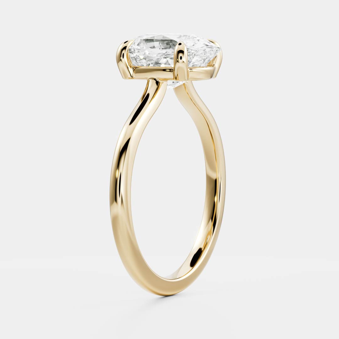 Stunning 1.5-2.5 CT Elongated Cushion Moissanite Engagement Ring with Solitaire Design