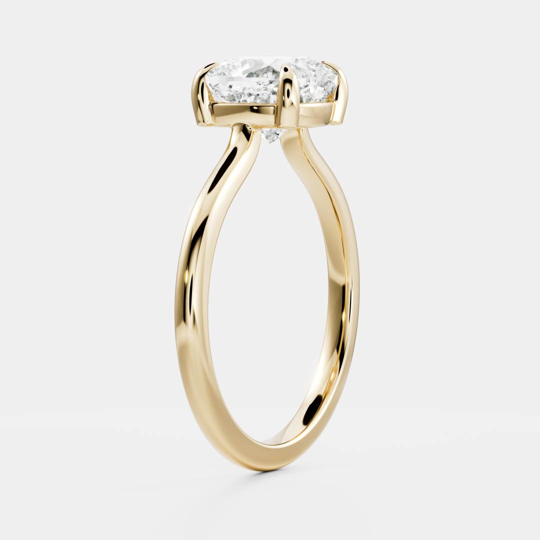 Stunning 1.0-2.0 CT Cushion Moissanite Engagement Ring with Solitaire Design